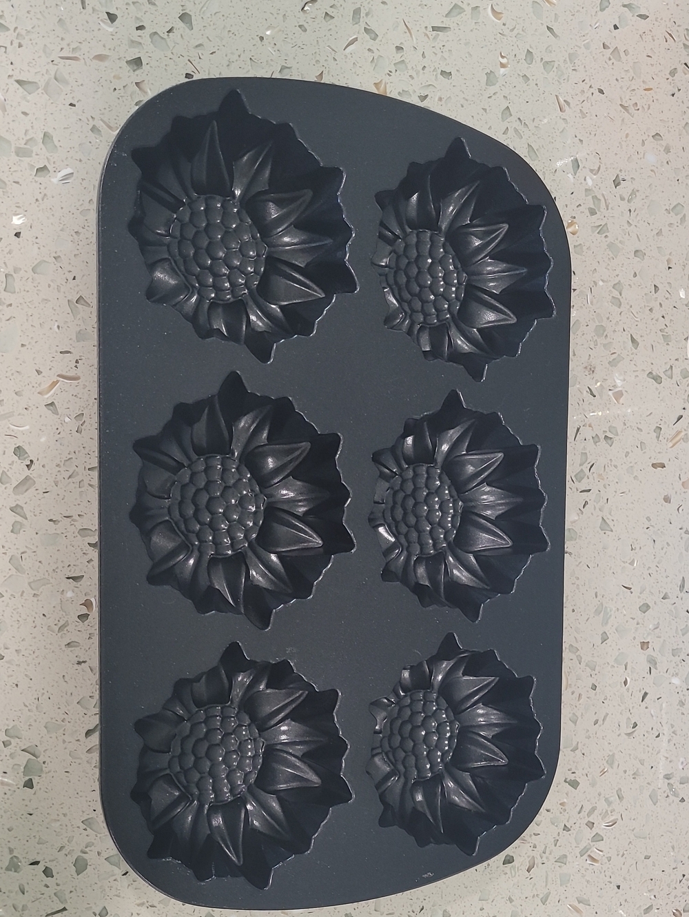 Nordic Ware Sunflower Muffin Pan - Metallic Black